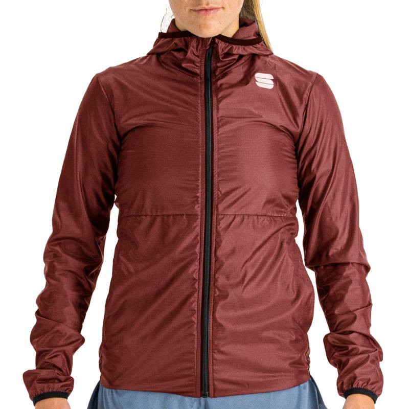 зимняя женская спортивная куртка Sportful Cardio W Wind Jacket красно-бодровая зимняя женская спортивная куртка Sportful Cardio W Wind Jacket красно-бодровая